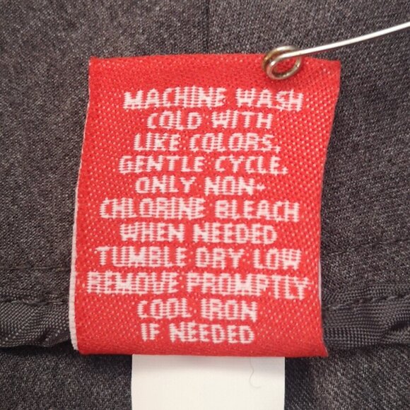 NWT Elle Woman Ladies Size 18W Dark Grey Wide Leg Wide Waistband Dress Pants - Picture 5 of 12